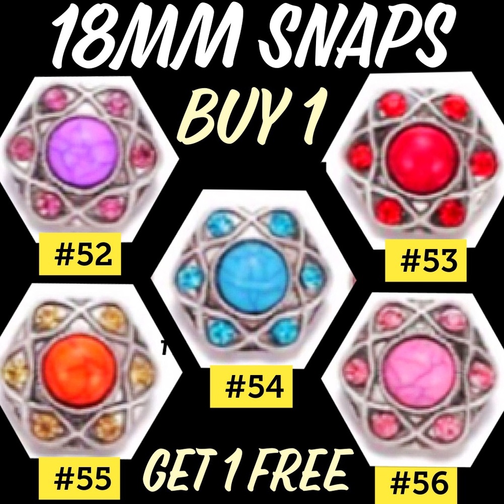 BOGO Snaps fit most brands of 18mm Snap Jewelry